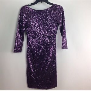 Purple Sequin Dress